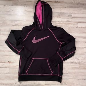 Womens size medium Nike hoodie, womens nike hoodie, pink and black womens nike